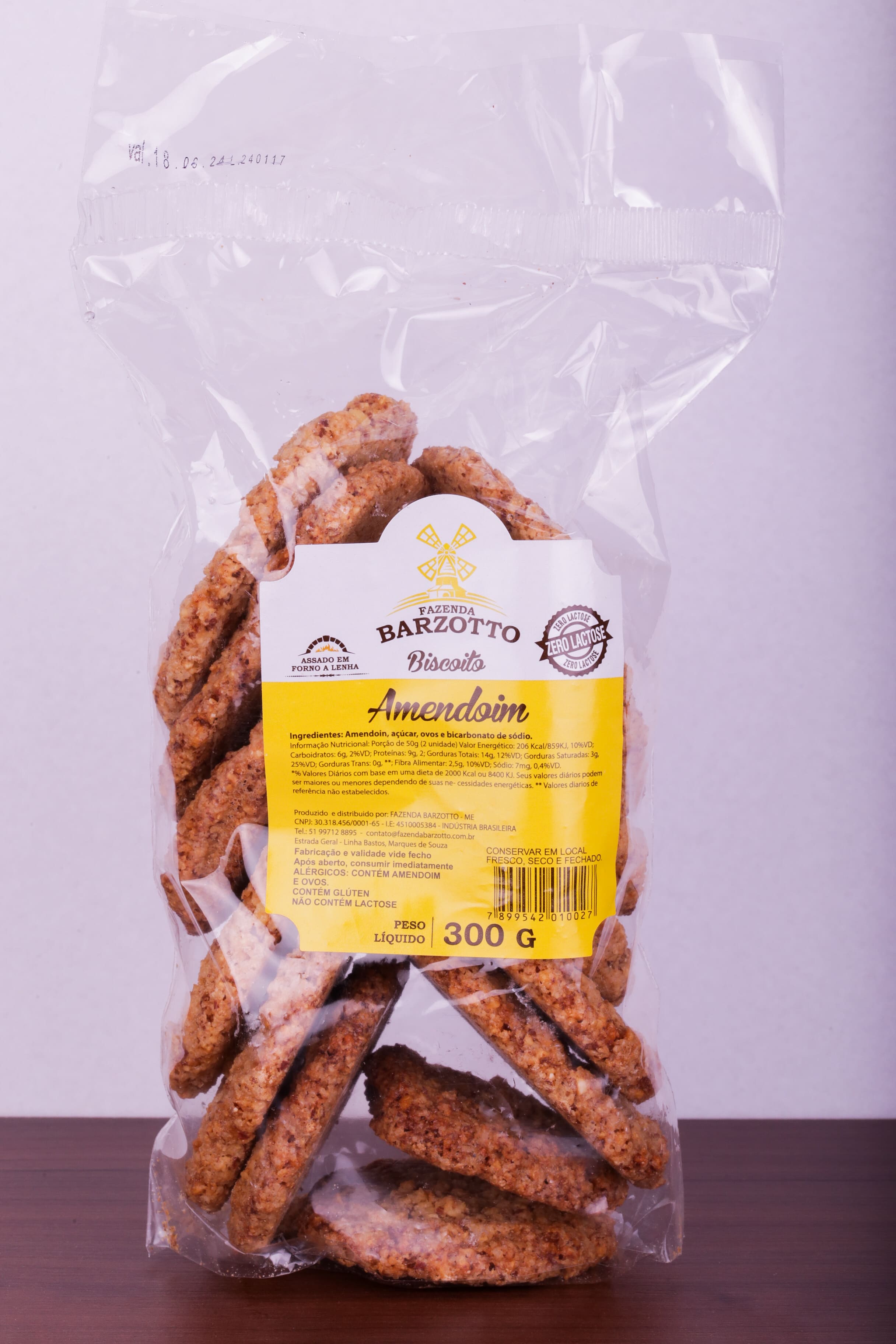 Biscoitos de Amendoim Artesanais Barzotto 300g