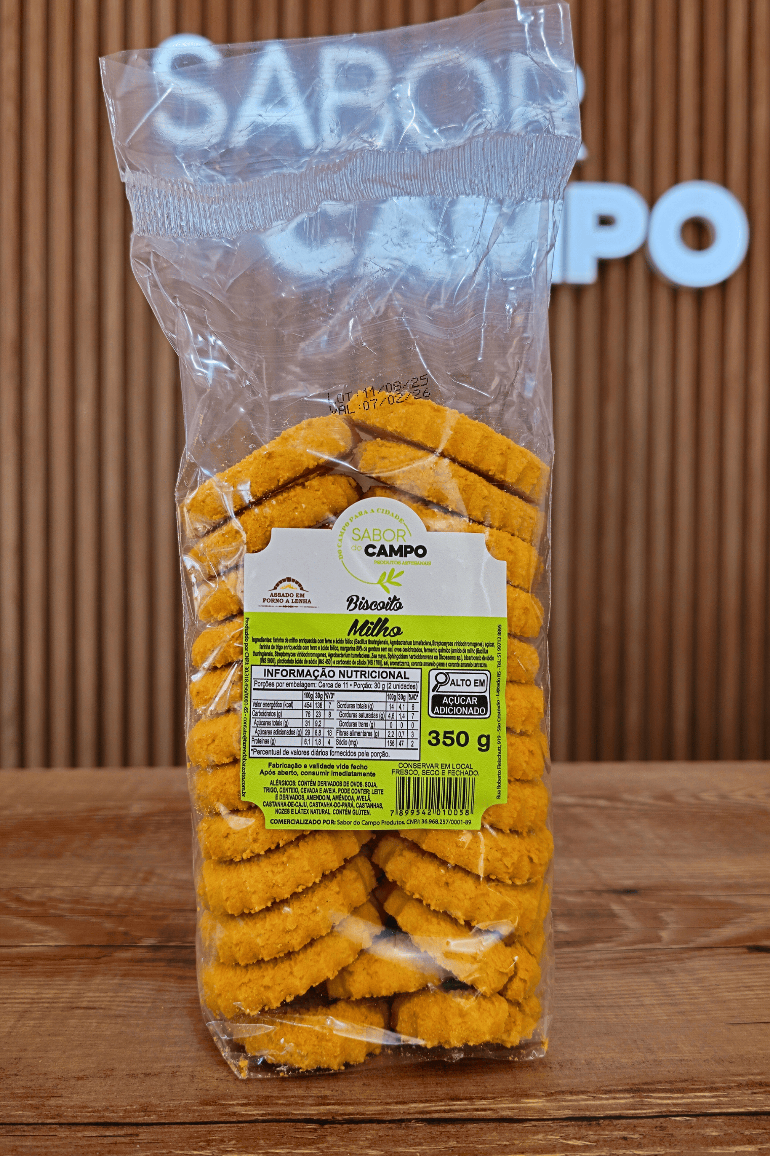Biscoitos De Milho Artesanais 350g