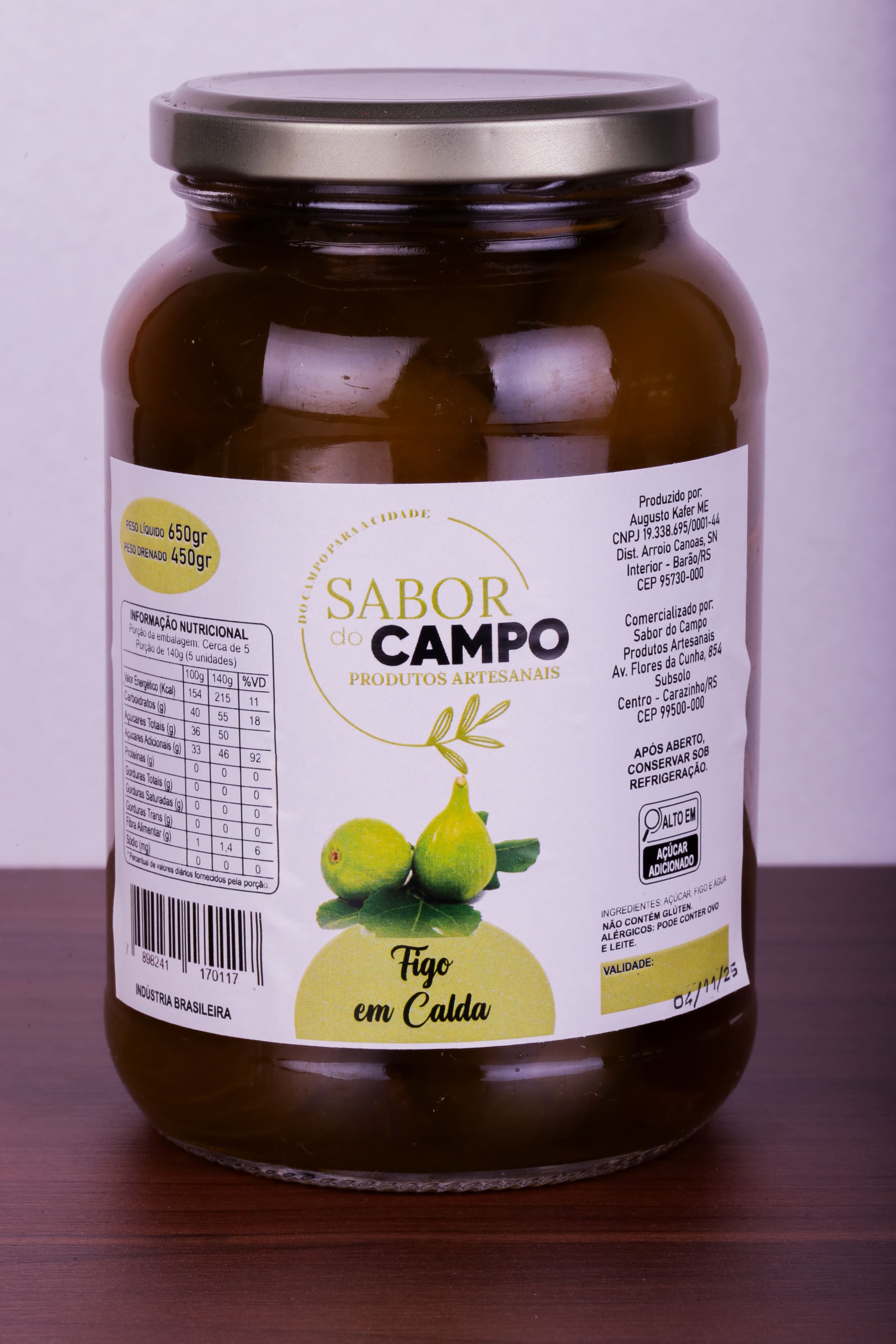 Doce de Figo em Calda Sabor do Campo  650g