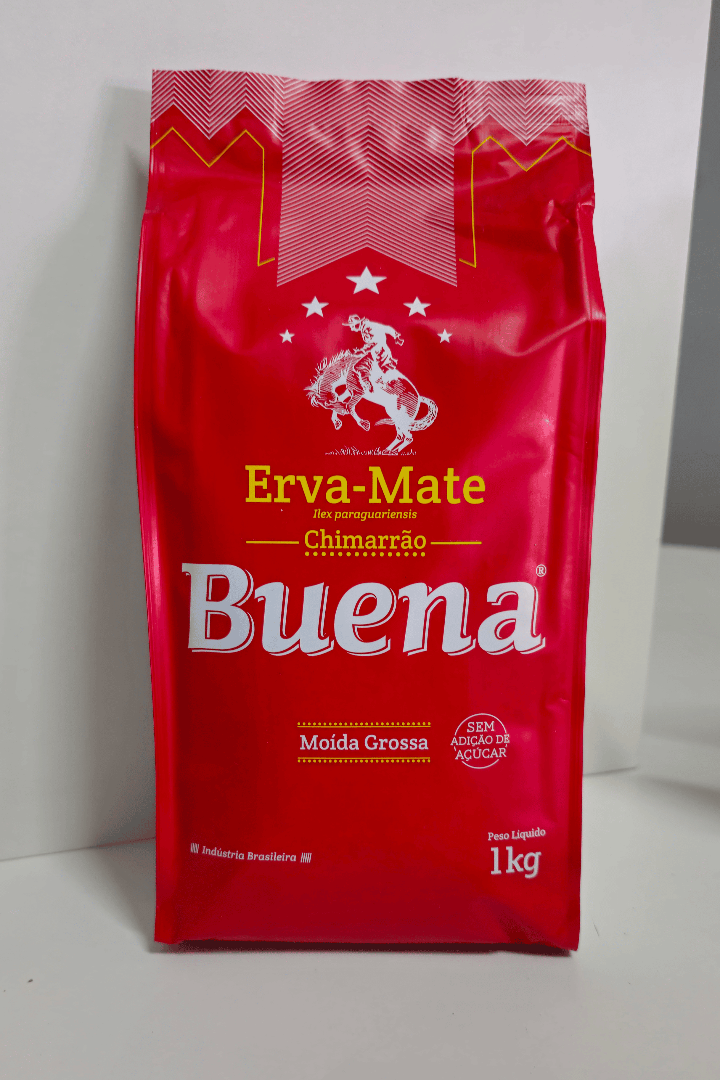 Erva-Mate Buena Nativa 1kg Moída-grossa Sem adição de Açúcar