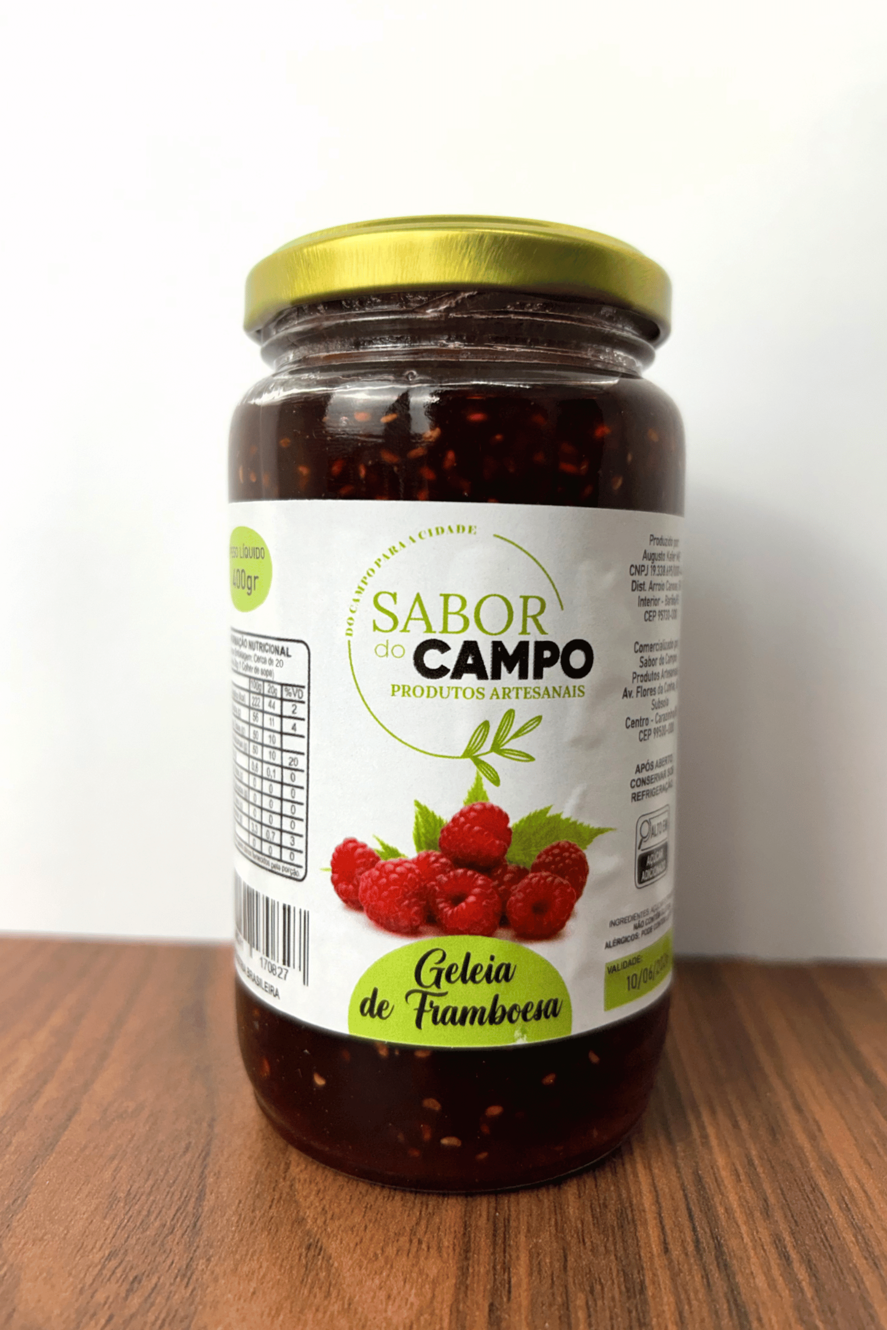 Geleia Artesanal de Framboesa 440g  