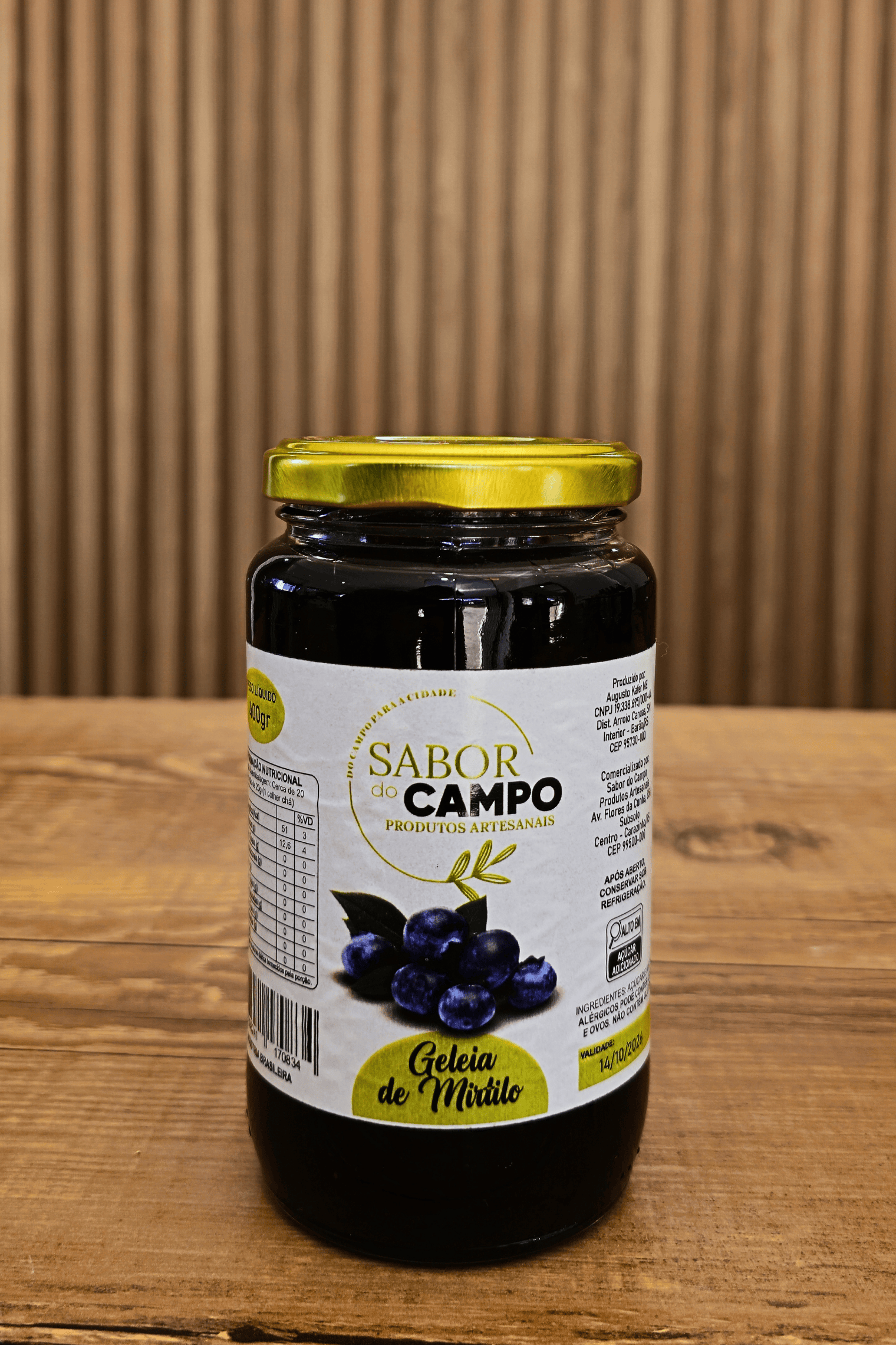 Geleia Artesanal de Mirtilo 440g 