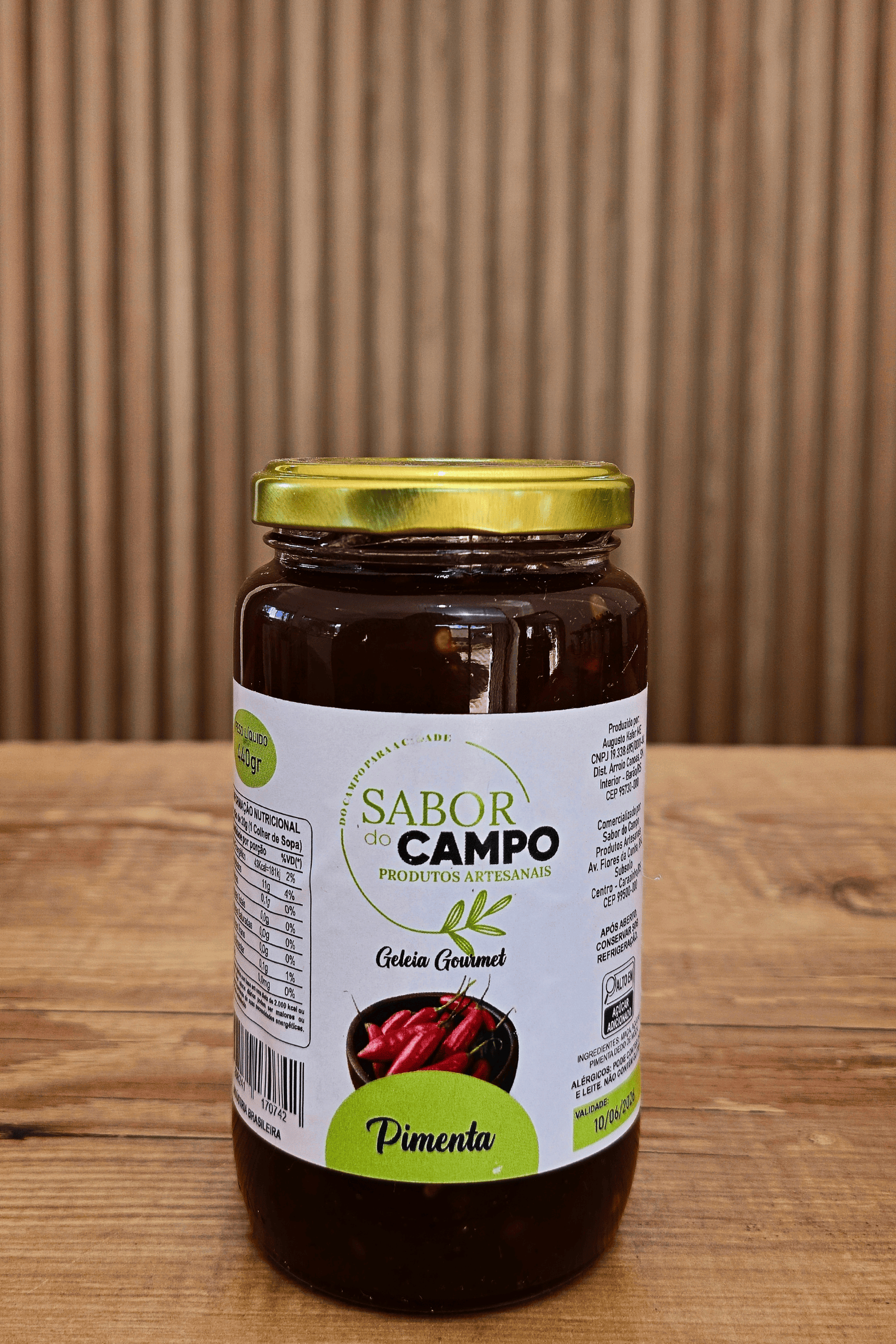 Geleia Artesanal de Pimenta Picante 440g 
