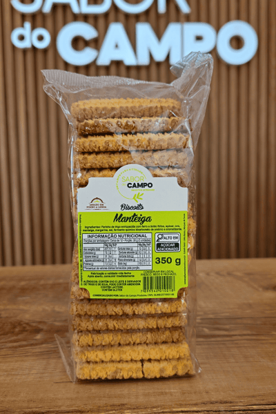 Biscoitos De Manteiga (Bolacha Amanteigada) Artesanais 350g