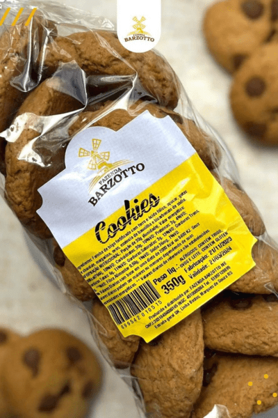 Cookies com Recheio de chocolate Artesanais Barzotto  350g