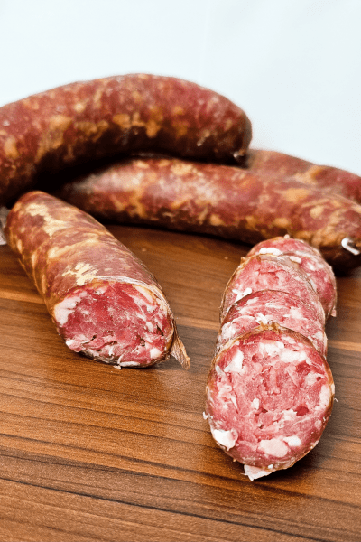  1Kg de Linguiça Suína Artesanal Defumada (salame tradicional colonial) 