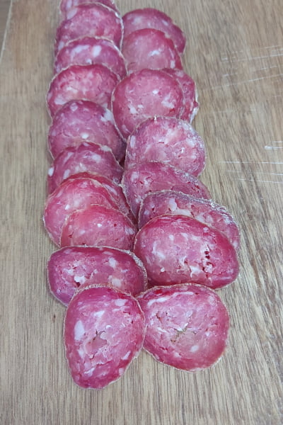 Salame Artesanal Defumado Tipo Italiano curado 300g 50 dias de maturação