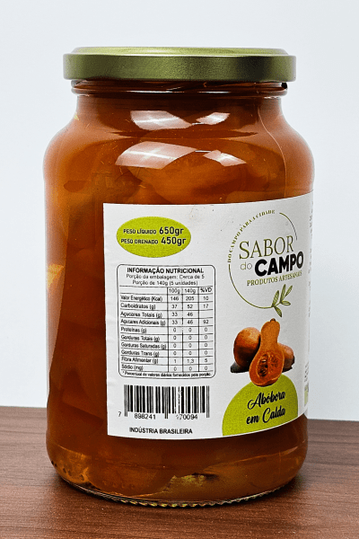 Doce de Abórbora em Calda Sabor do Campo  650g 