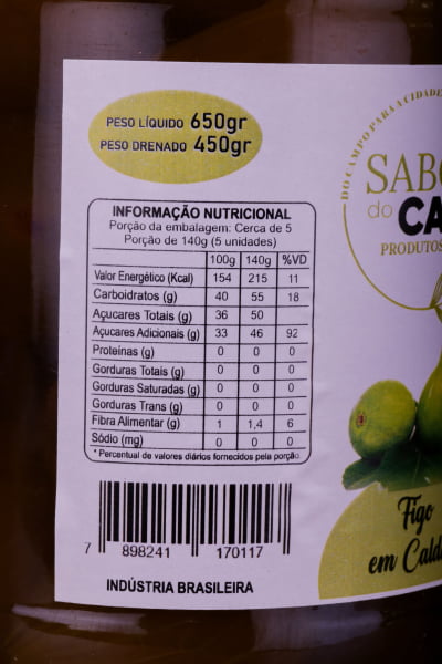 Doce de Figo em Calda Sabor do Campo  650g