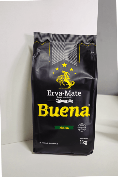 Erva-Mate Buena Nativa 1kg Moagem tradicional Sem adição de Açúcar