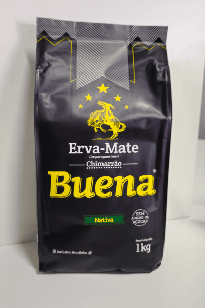 Erva-Mate Buena Nativa 1kg Moagem tradicional Sem adição de Açúcar