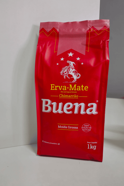 Erva-Mate Buena Nativa 1kg Moída-grossa Sem adição de Açúcar