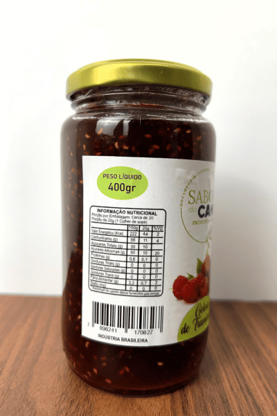 Geleia Artesanal de Framboesa Sabor do Campo 440g  