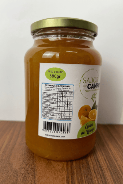 Geleia Artesanal De Laranja 680g