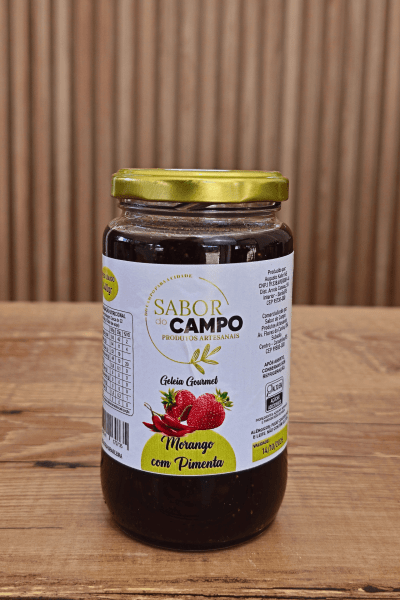 Geleia Artesanal de Morango Com Pimenta Picante 440g