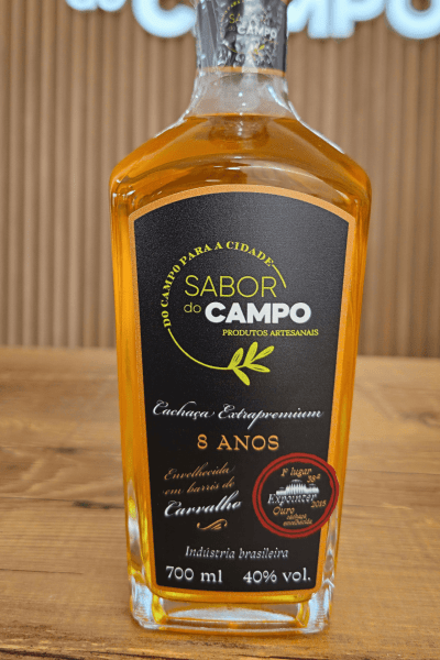 Cachaça Artesanal Ouro Extrapremium 8 anos Barril de Carvalho 700ml - Premiada