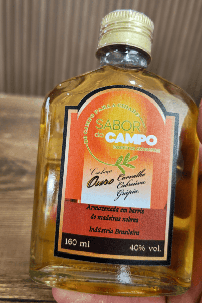 Cachaça Artesanal Ouro 4 anos Barril de Carvalho 160ml