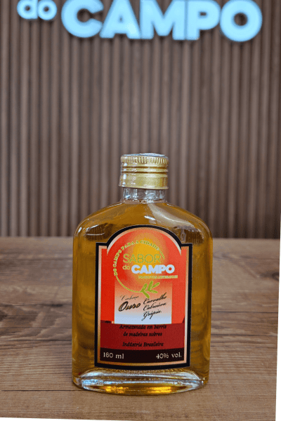 Cachaça Artesanal Ouro 4 anos Barril de Carvalho 160ml