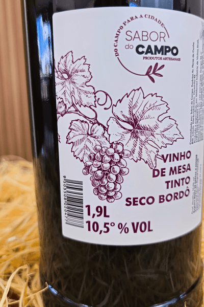  Vinho Tinto Seco Colonial Uva Bordô Serra Gaúcha 1,9l PET