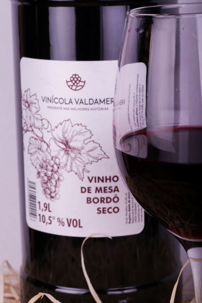  Vinho Tinto Seco Colonial Valdameri Uva Bordô Serra Gaúcha