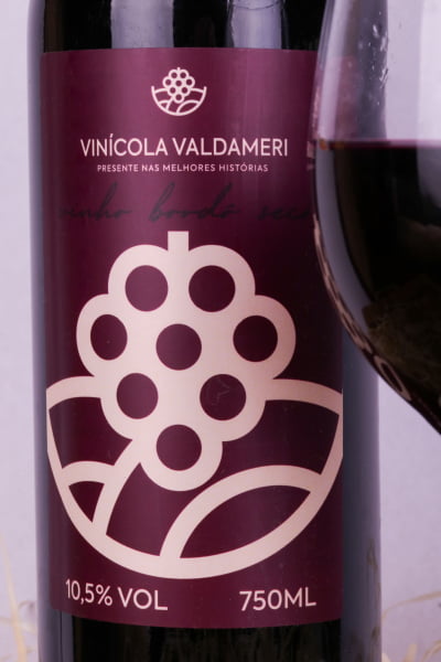  Vinho Tinto Seco Colonial Valdameri Uva Bordô Serra Gaúcha