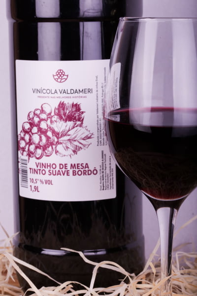 Vinho Tinto Suave Colonial Valdameri Serra Gaúcha